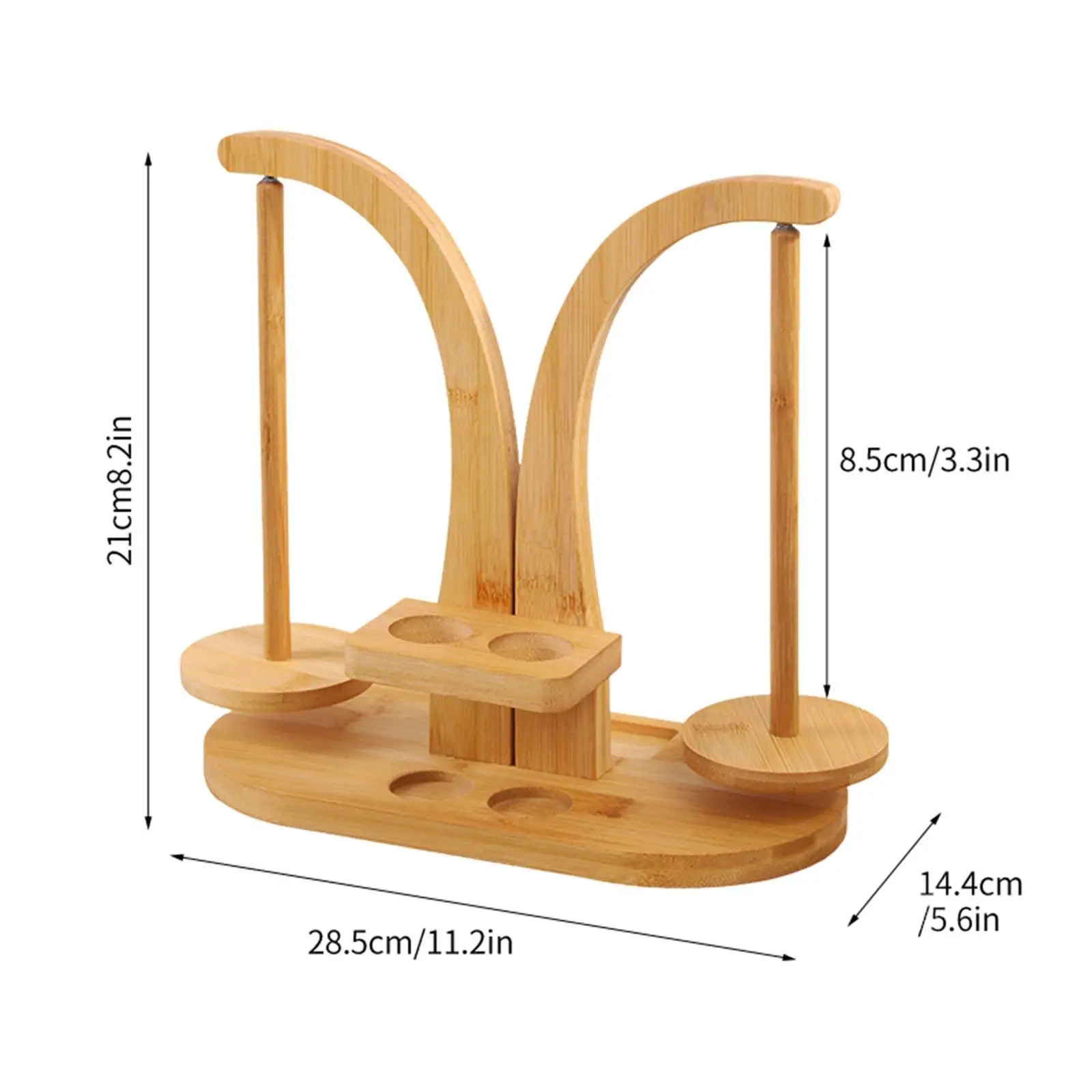 

Yarn Holder Thread Holder Tabletop Vertical Crochet Yarn Ball Storage Rack Rotating Wood Dispenser for Women DIY Crafting