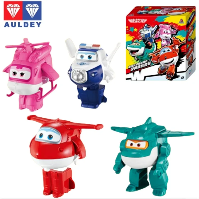 

In Stock AULDEY‌ Original Super Flying Hero LeDi Dazhuang Simple Transformation Set Can Be Used To Collect Holiday Gifts