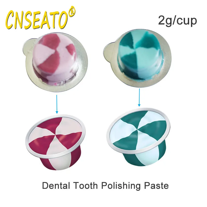 10Pcs Tooth Polishing Paste Teeth Whitening Polisher Whitener Dental Oral Hygiene Care Cleaning Mint Berry Flavor Toothpaste Cup