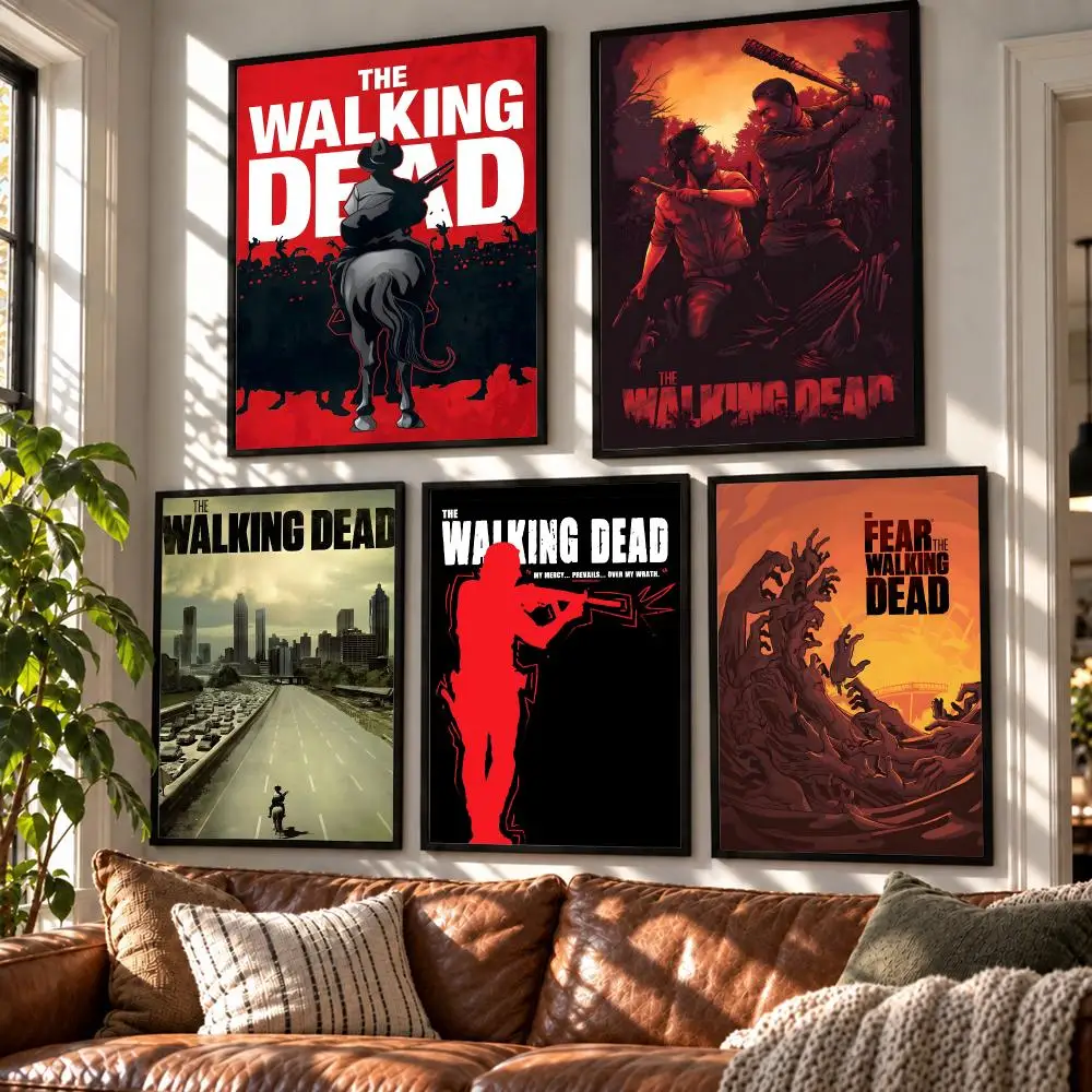 series The Walking Dead Poster HD Poster Self Adhesive Waterproof Wall Art Print Bedroom Living Room Modern Decor Gift