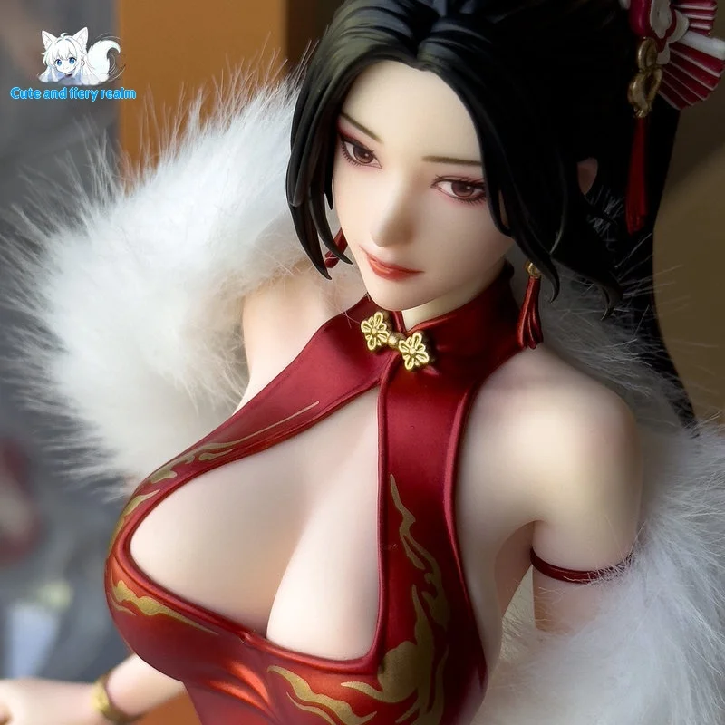 

SNK Genuine King of Fighters Unknown Fire Dance 1/6 Handmade Chinese Style Cheongsam Red Dress Dance Ornament in stock