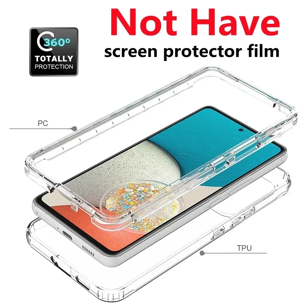 Clear Protective Armor Case for Samsung Galaxy A55 5G A15 A16 A35 A14 A34 A54 A33 A53 A73 A52 A72 Cases for Samsung A55 A 55 35