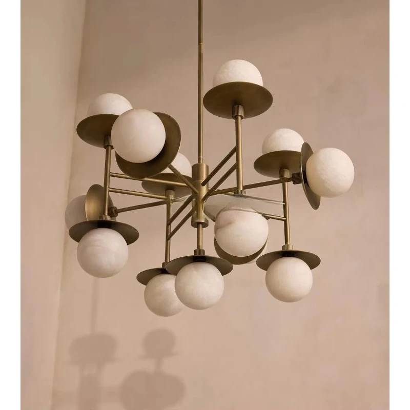 Modern design circular gypsum globe pendant lighting