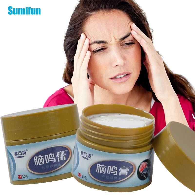 

30g Migraine Relief Oil Head Pain Relief Cream Headache Sickness Dizziness Treatment Ointment Help Sleeping Relax Head Plaster