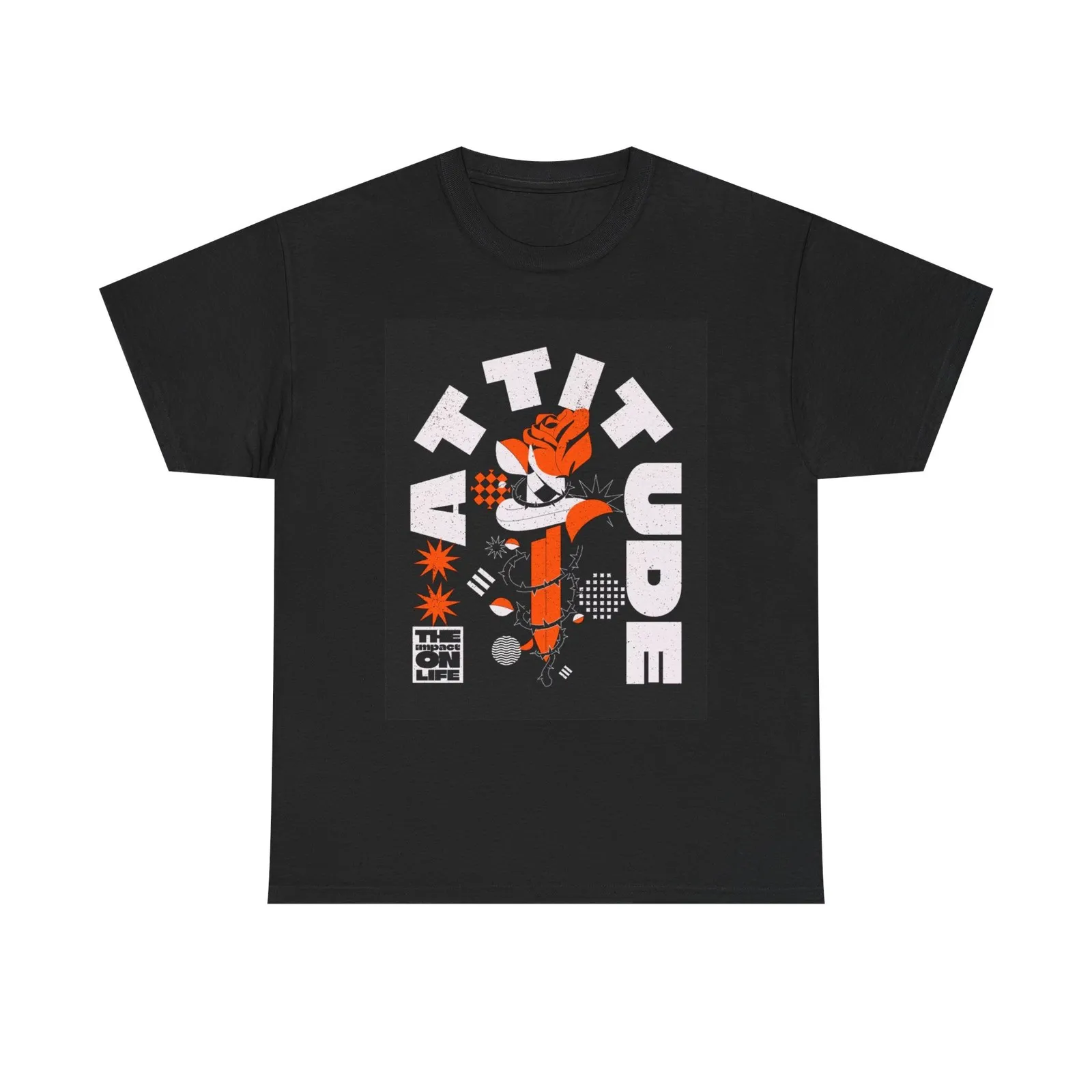 Attitude The impact On Life T Shirt Unisex Heavy Cotton Tee