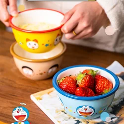 Doraemon Home Ceramic Bowl Shizuka Goda Takeshicartoon Bowl Ceramic Children'S Breakfast Bowl Doraemon Bowl Kitchen Gift