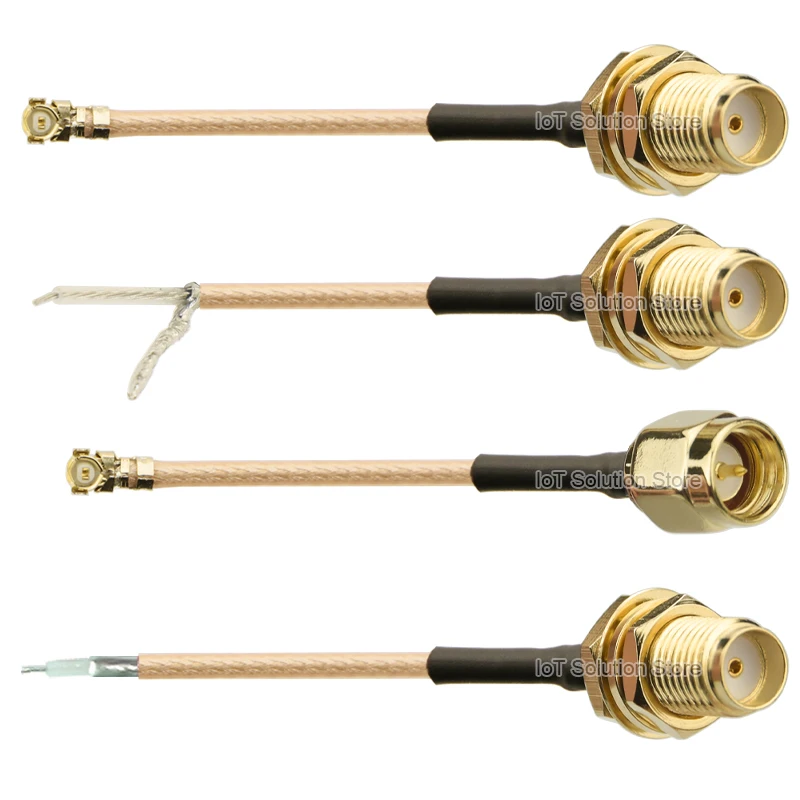 RG178 U.FL to SMA Extension Cable Solder RP-SMA Male RPSMA Female RF Coaxial Adapter Assembly Wire Low Loss 50ohm