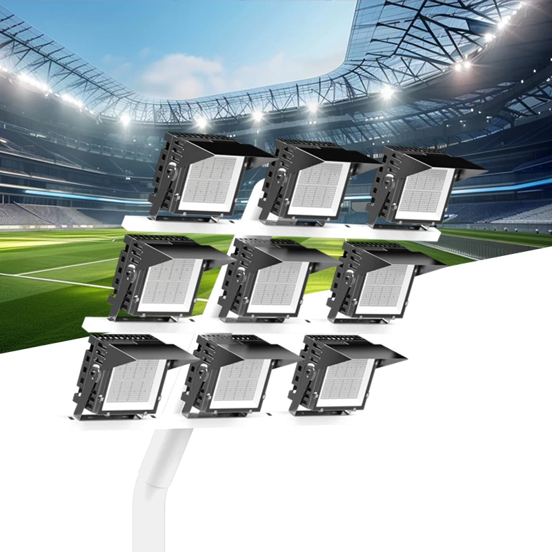 High Quality 500W 1000W LED Flood Light Stadium Sports Field Waterproof Aluminum Body 5-Year Warranty IP65 Rated LUMILEDS Chip