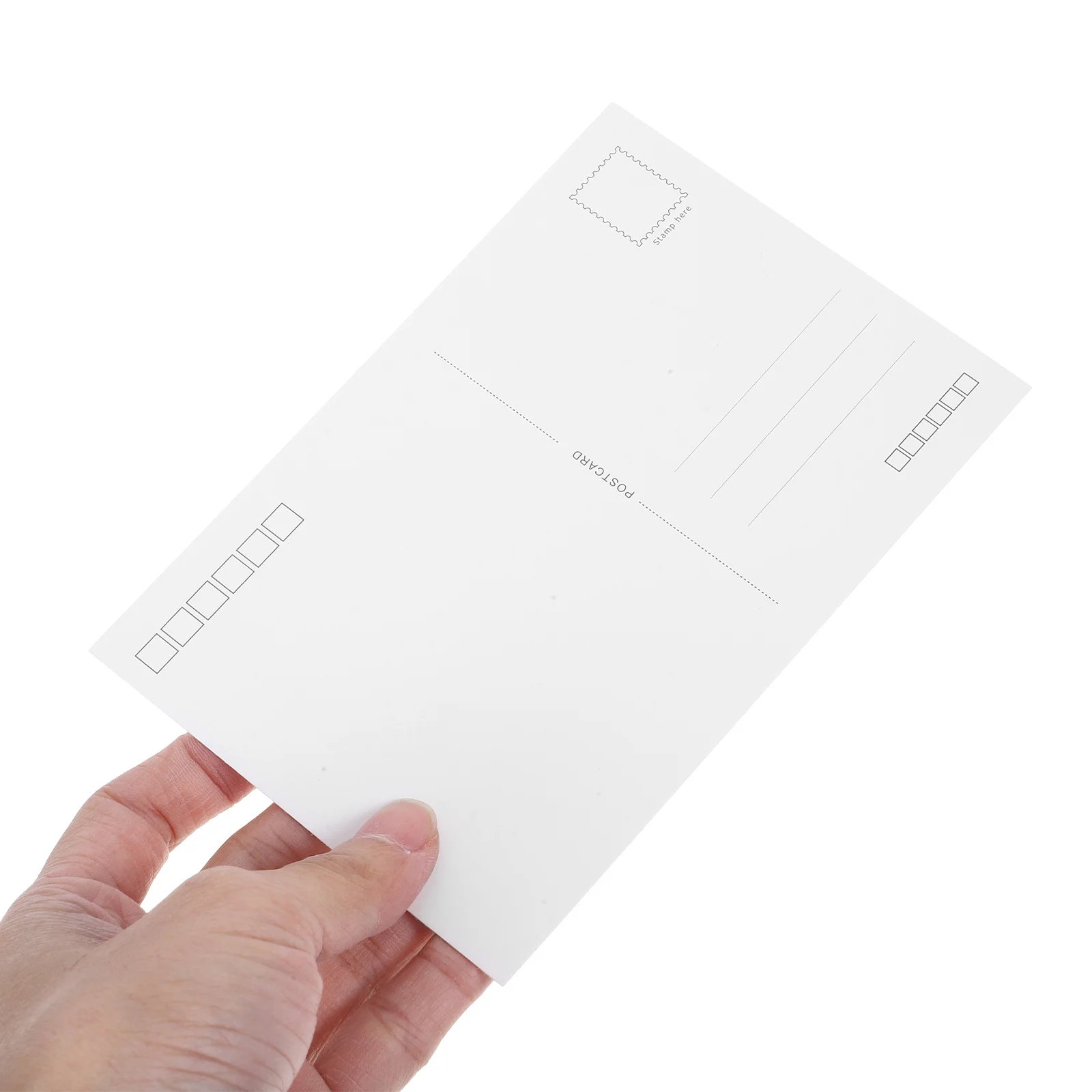 20枚の空白の白いポストカードカードストックDIY手作りグリーティング招待状結婚式ベビーシャワー空白のポストカード用