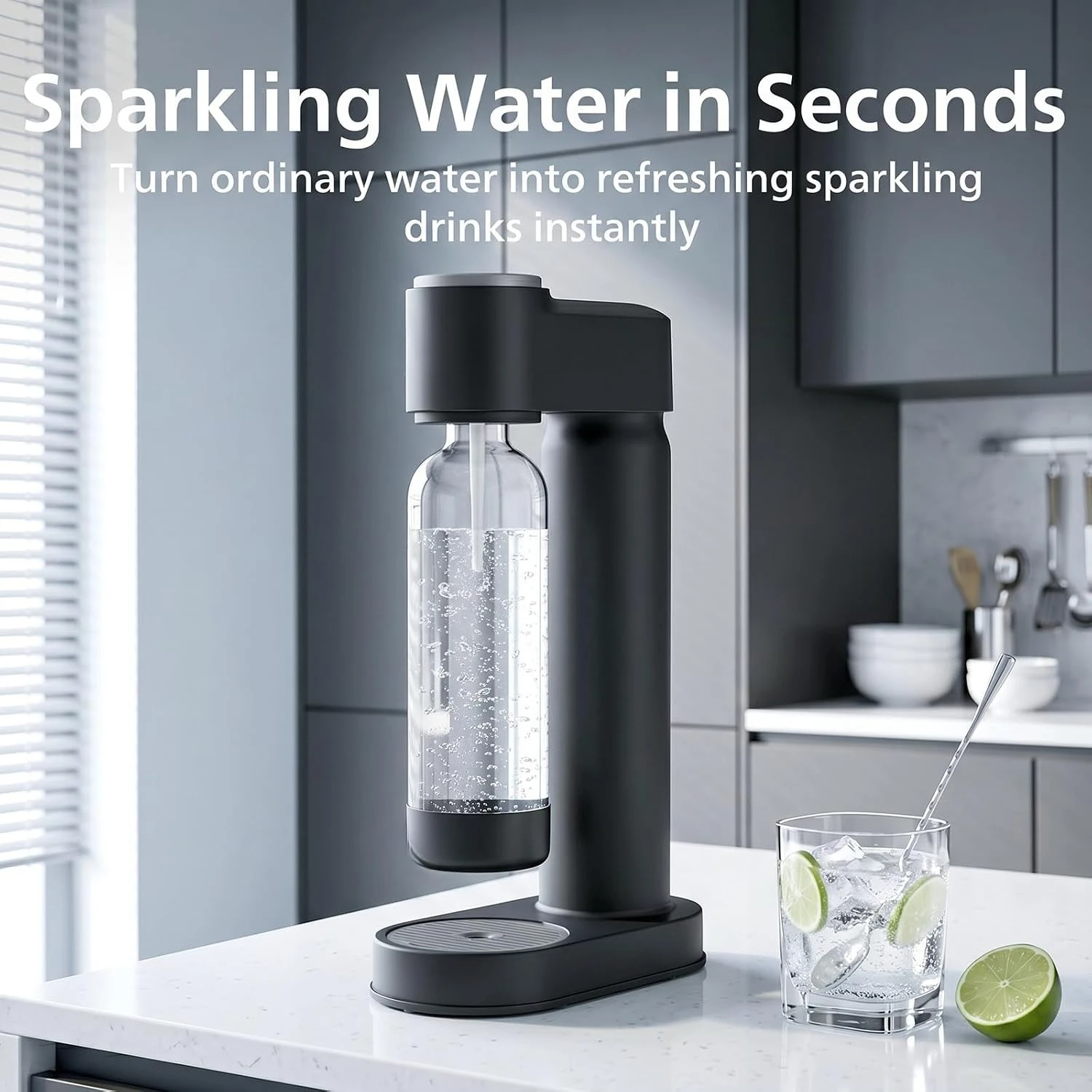 Sparkling Water Maker & Soda Streaming Machine