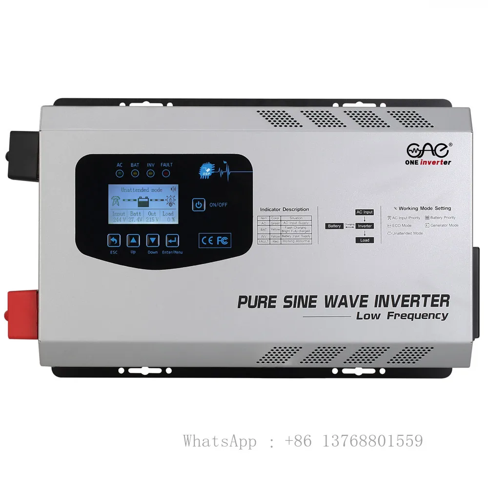 Car Used Inverter With WIFI Connector 12v /24v- Input 120v/220v-output