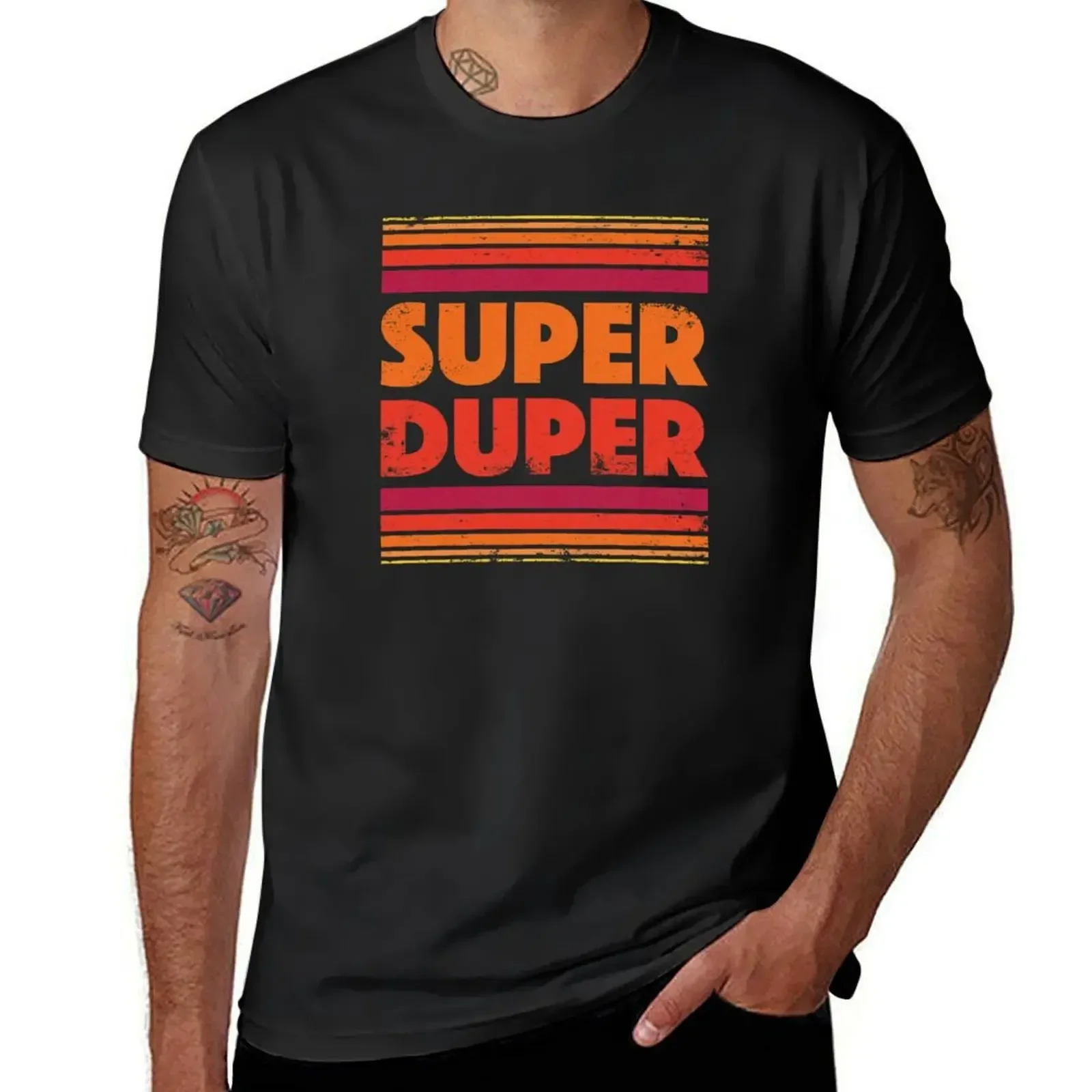 

Футболка Super Duper, новое издание, летняя одежда, милые топы, мужские однотонные футболки большого размера