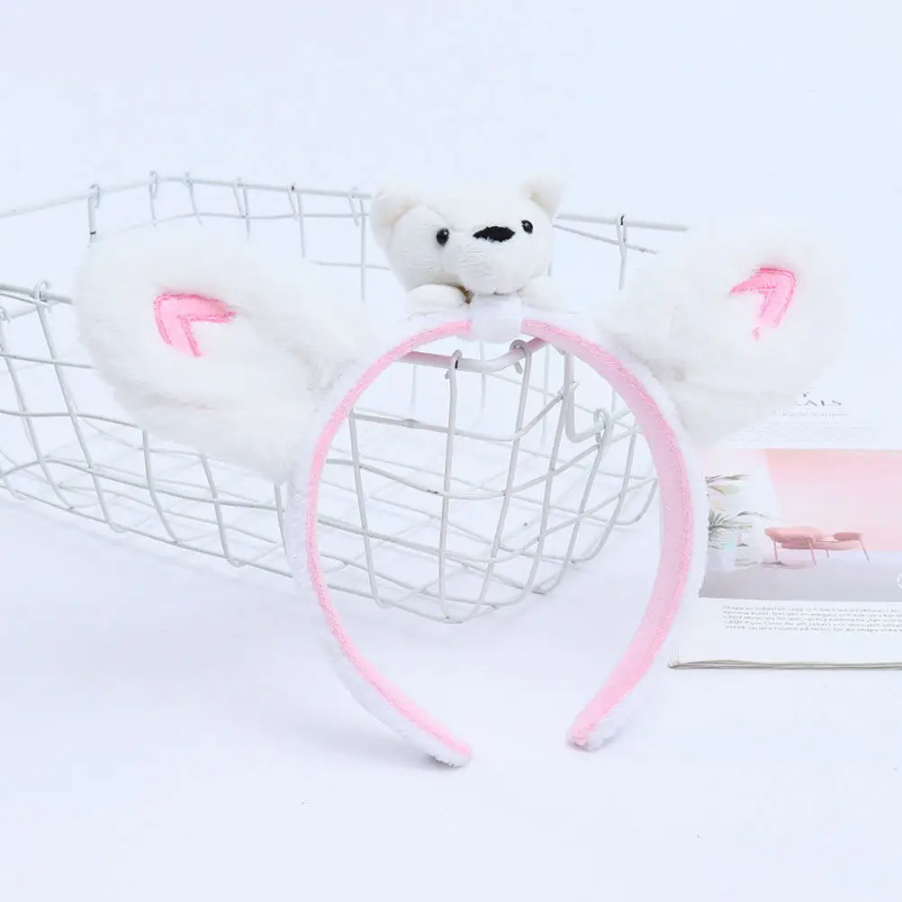 

2 шт. повязки на голову в виде полярного медведя, уникальный дизайн, забавные обручи для волос для вечеринок, головные уборы, аксессуары для волос, реквизит для фотосессий, товары для женщин