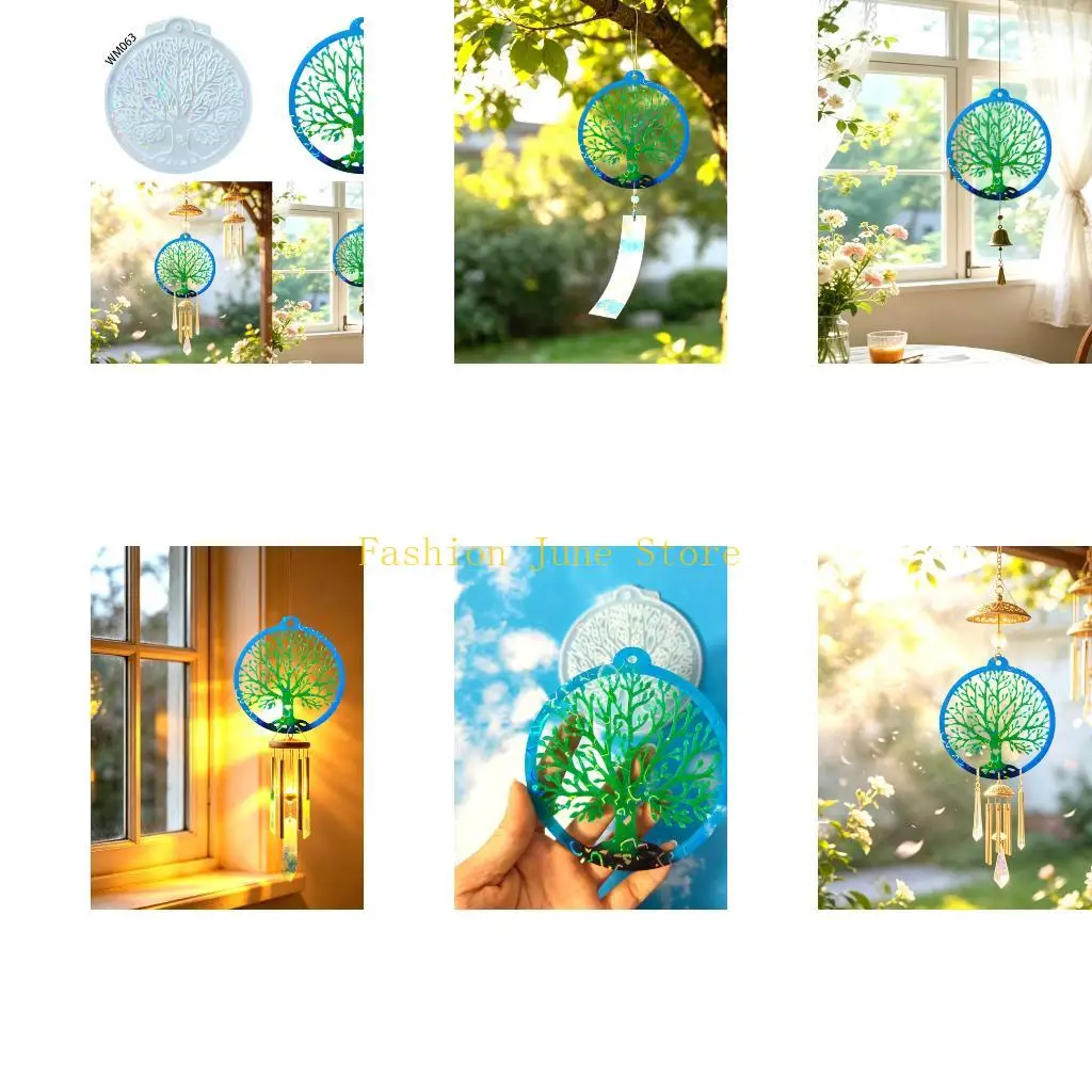 N5KA Easy Release Round Mold Silicone Resin Mold for DIY Creative Casting