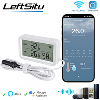 NEW Tuya Wi-Fi Temperature Humidity Meter Digital LCD Convenient Work withTuya Smart Life Google Assistant,With External probe