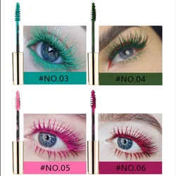 5D Silk Fiber Mascara Lash Color Mascara Waterproof 14 Colors 3D Mascara Eyelash Extension Thick Lengthening Eye Lashes Cosmetic