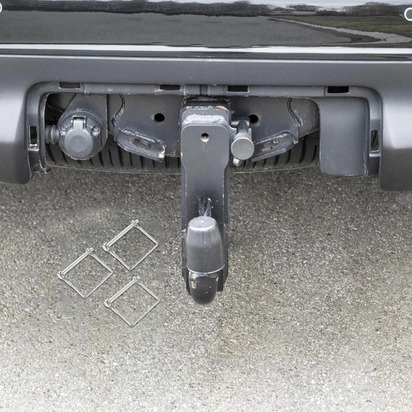 

8Pcs Safety Coupler Pins Sturdy Trailer Hitch Pins Wire Retainer Lock Pin Trailer Towing Heavy Duty Coupler Accessories