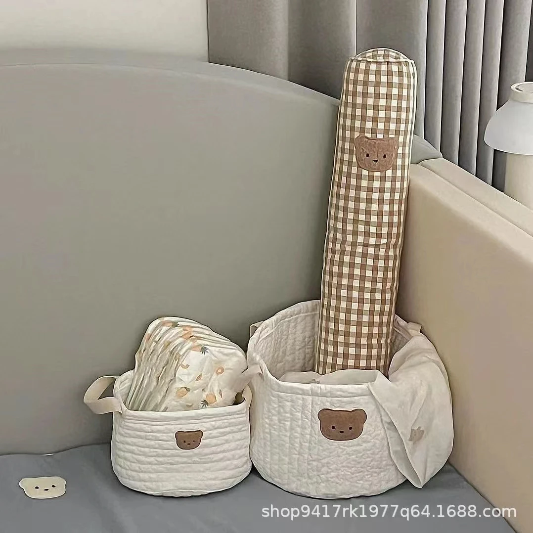 Personalized Name Storage Organizer Basket With Animal custom Baby Toys Storage Basket Personalized Baby Diaper Sorting Basket