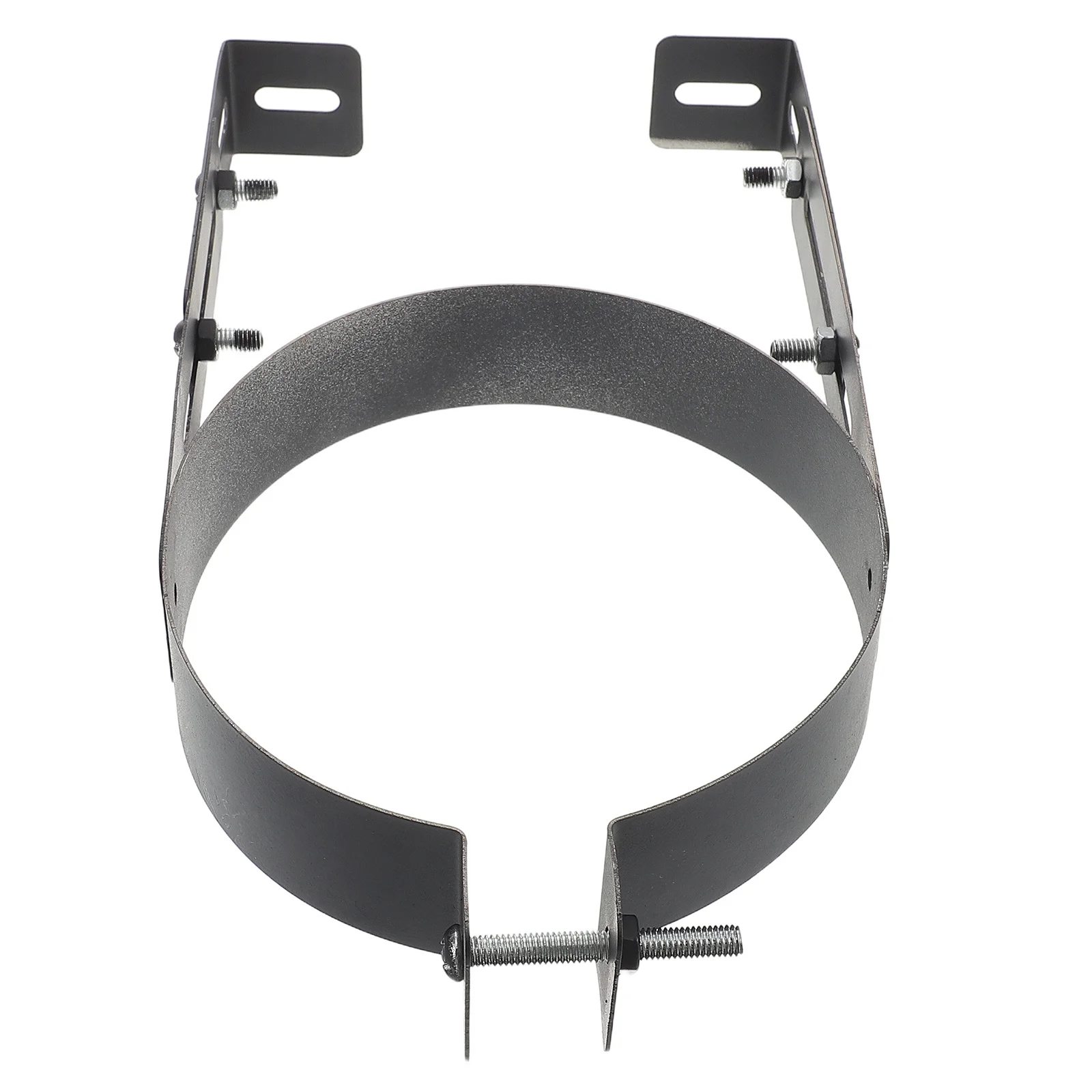 

Heavy Duty Adjustable Stainless Steel Chimney Pipe Bracket Wall Mount Support Clamp 6 Inch Ventilation Drainage Tube Split Ring