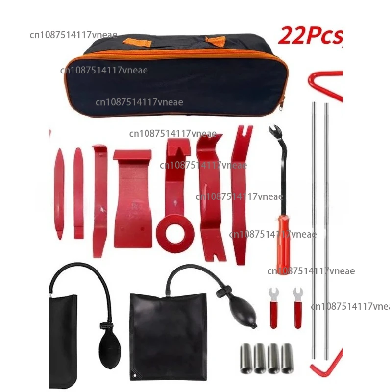 

22PCS Car Window Door Emergency Open Key Lost Lock Out Unlock Auto Tools Kit Air Wedge Bag Pump Open Unlock Kit