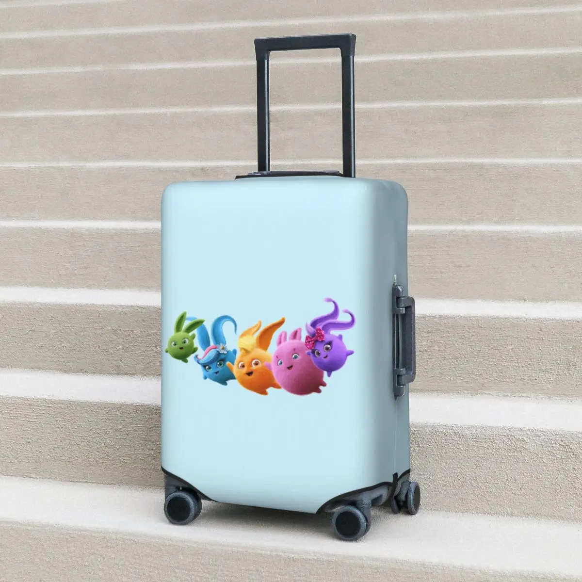

Sunny Bunnies Suitcase Cover Protection Elastic Travel Luggage Protector Covers for 18-32 Inch