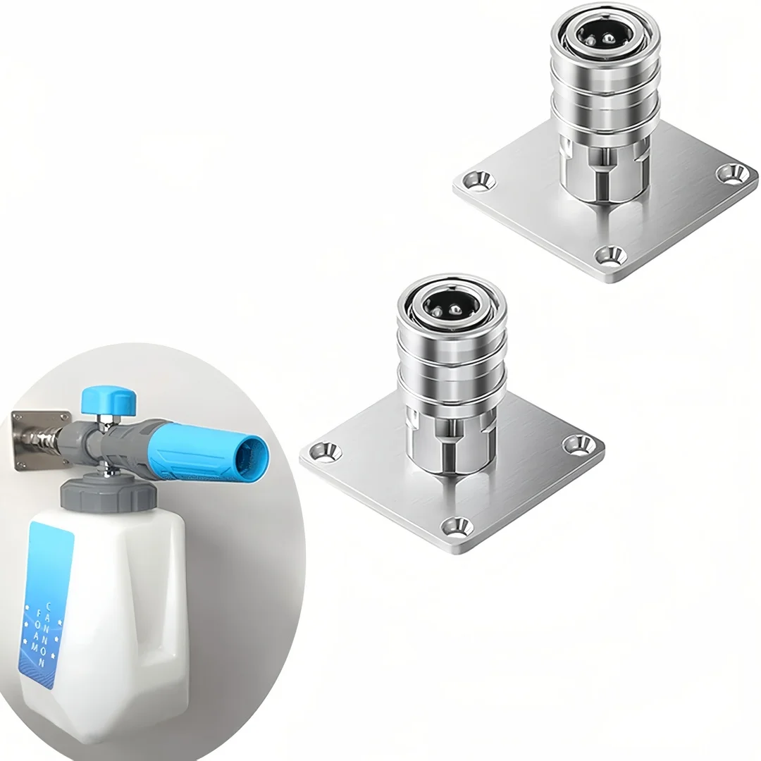 Wall‑mounted Storage Rack for Pressure Washer Accessories, Fixing Bracket for Quick‑Connect Fittings, Space‑Saving Design