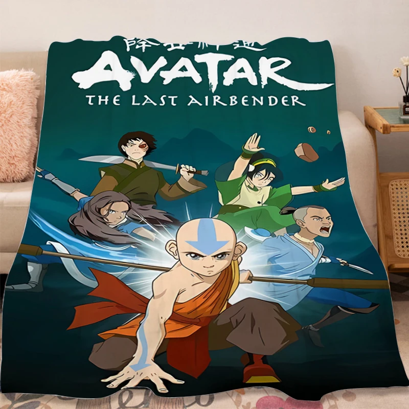 

Fluffy Soft Blankets for Winter A-Avatar The Last A-Airbender Warm Bed Camping Fleece Decorative Sofa Blanket Microfiber Bedding