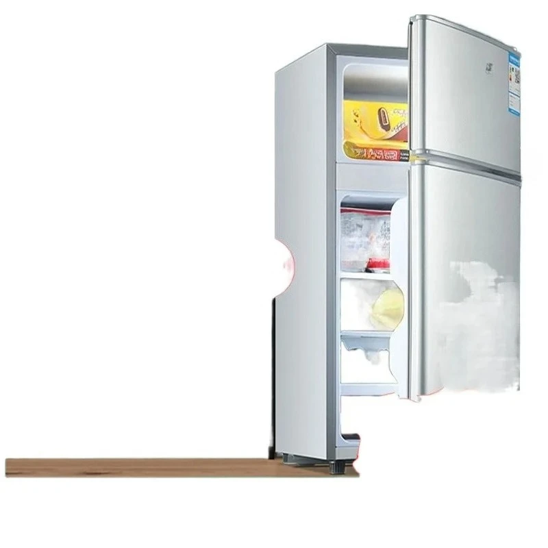 Small refrigerator, small rental house, h double door, two people double door, mini energy-saving f, refrigeratio