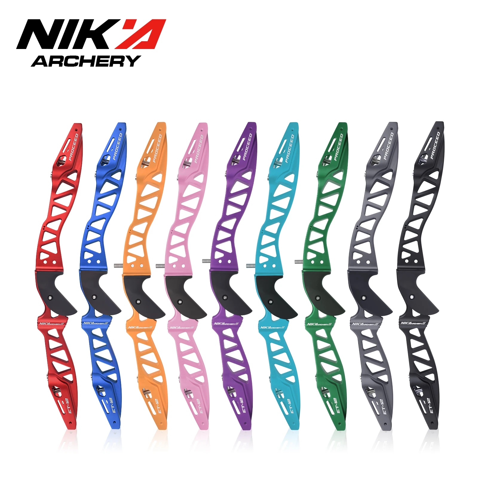 NIKA Archery  25inch ILF Recurve Left/Right Hand Traditional Take Down Bows ILF ET-12 Protoss Recurve Bow Handle Riser