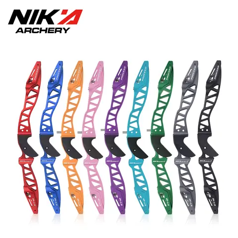 NIKA 양궁 전통 테이크 다운 활, 25 인치 ILF 리커브 왼손 오른손, ILF ET-12 프로토스 리커브 활 핸들 라이저