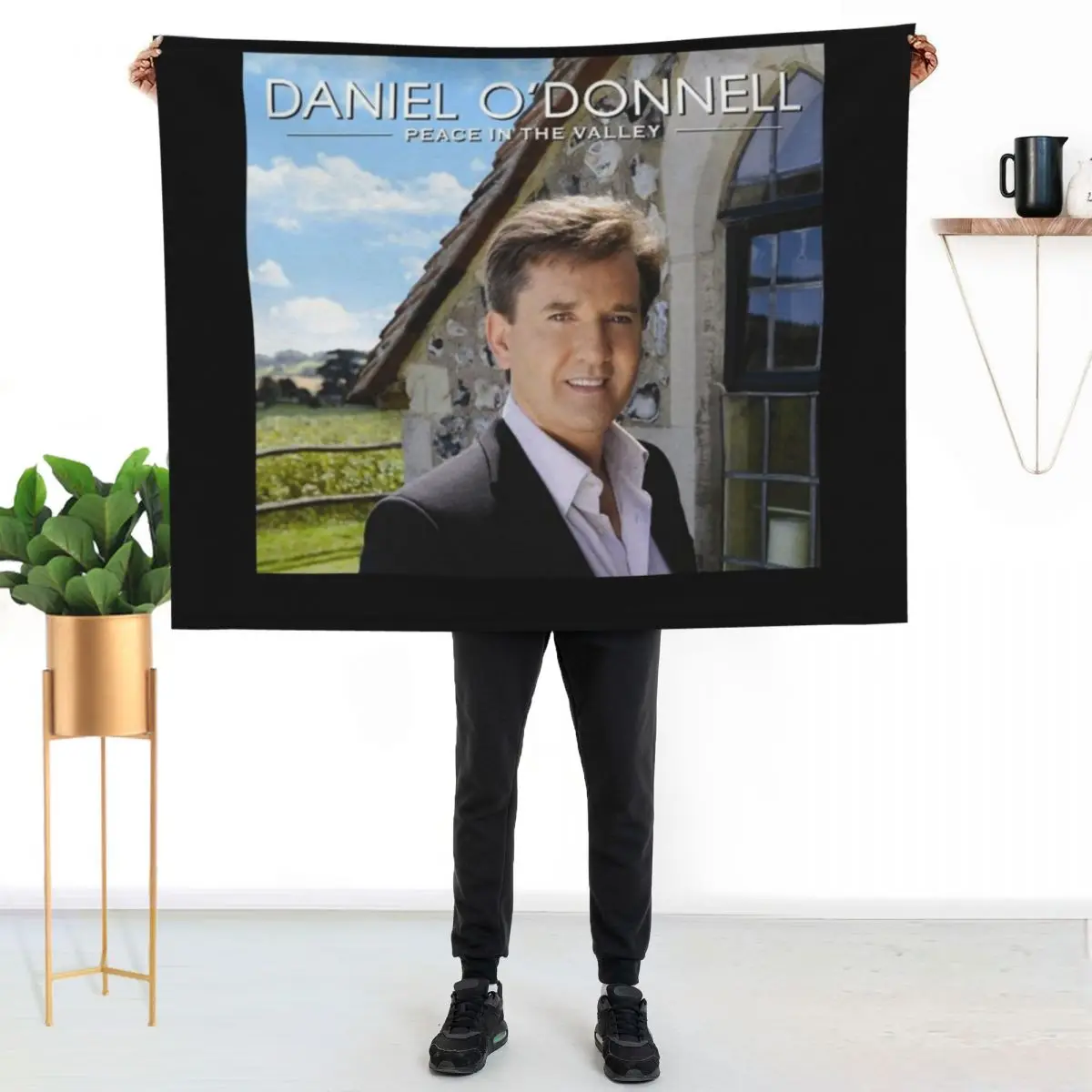 Daniel O'Donnell Peace in the Valley Throw Blanket Travel Size Cozy Blanket for Plane Train