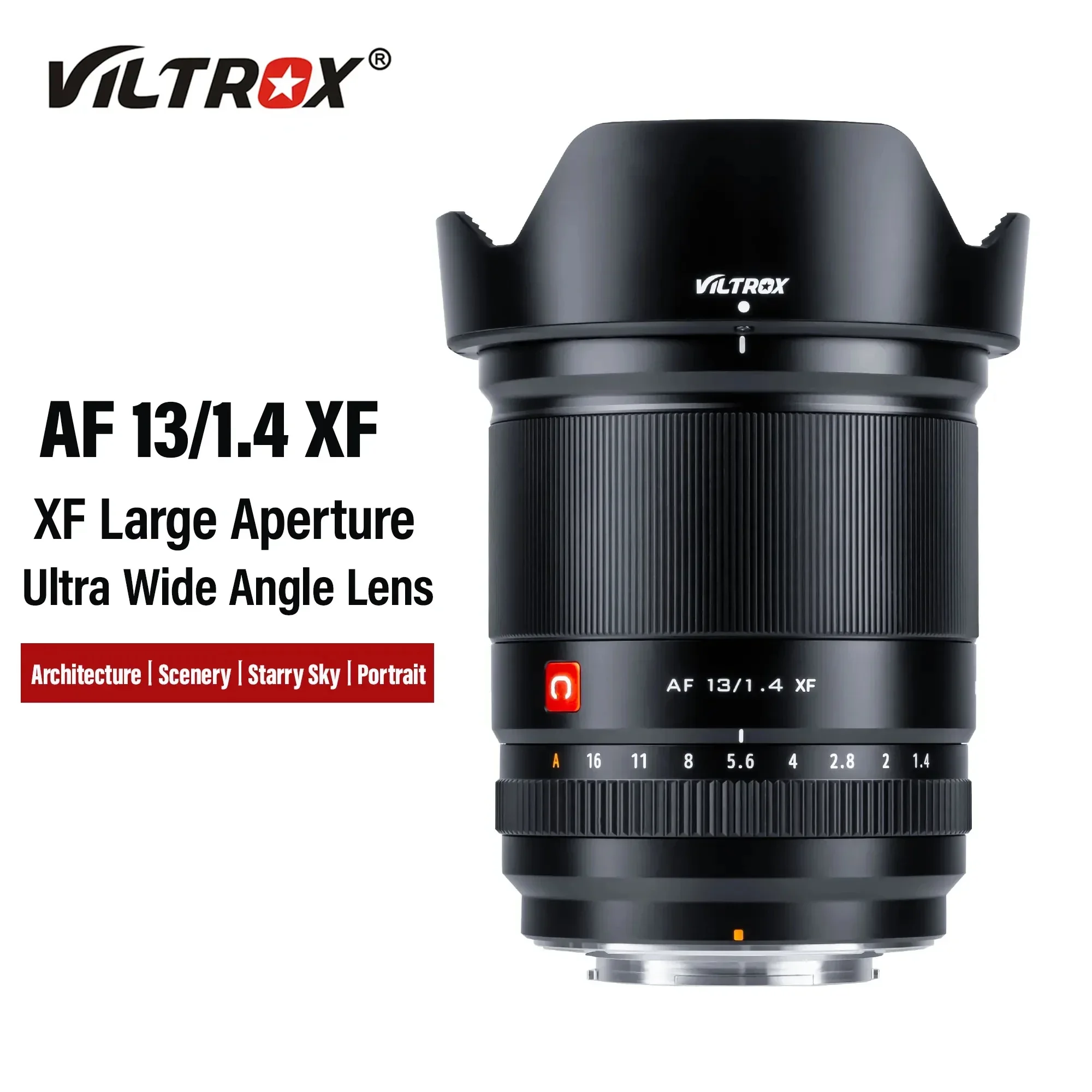 

Viltrox 13mm F1.4 Fuji X Auto Focus Ultra Wide Angle Lens Large Aperture APS-C For Fujifilm XF Mount Camera X-T4 T100 VLOG Video