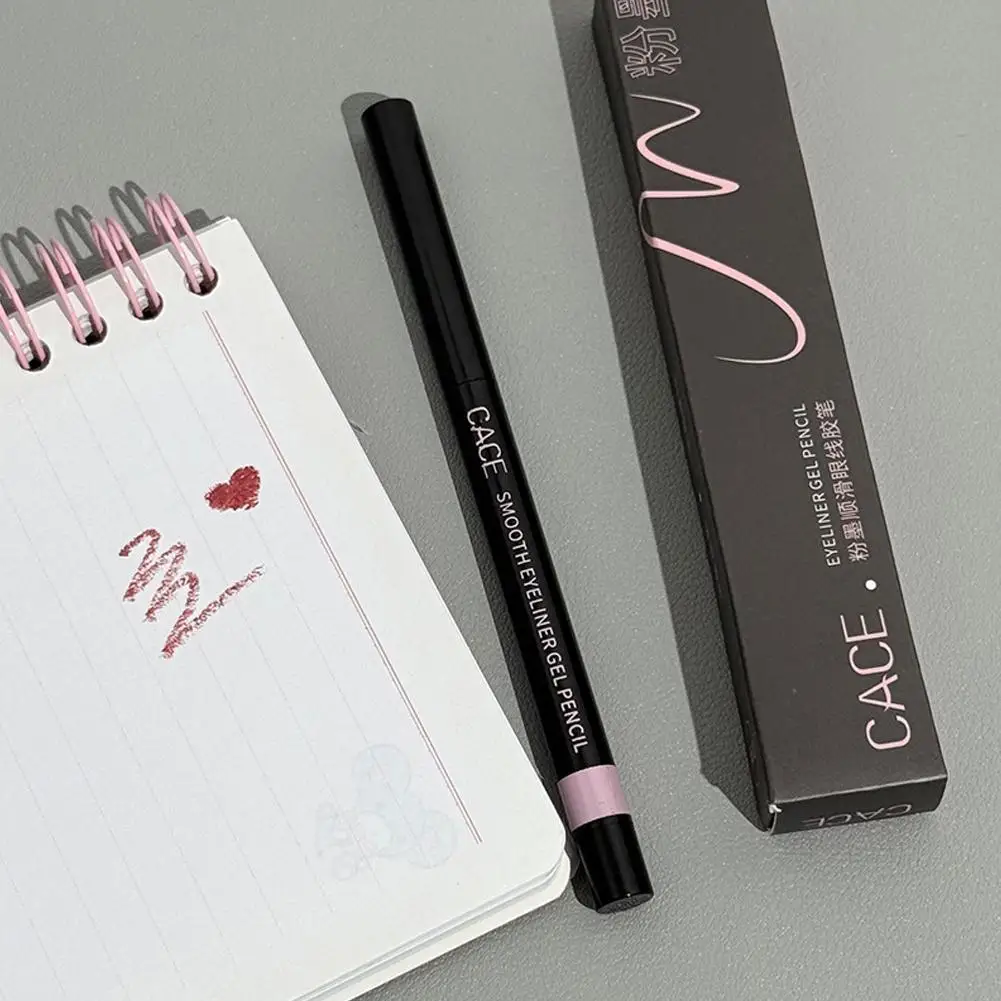 1 szt. Brązowy, długotrwały eyeliner w kredce, wodoodporny pigment, różowy eyeliner w pisaku, damski modny kolorowy makijaż oczu, narzędzie kosmetyczne