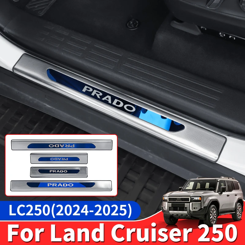 For Toyota Land Cruiser 250 2024 2025 Prado LC250 1958 First Edition FJ250 Threshold Pedal Decoration Strip,Upgraded Accessories