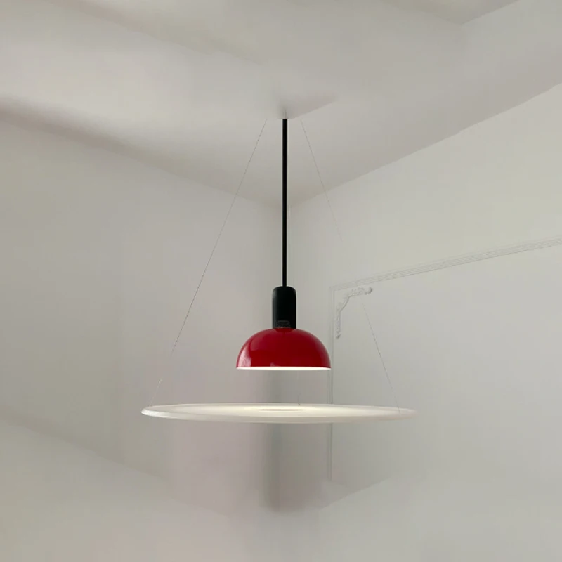 Flying Saucer Shaped Chandelier French Minimalist Cream Style High-end Internet Celebrity Lamp for Home Dining Room