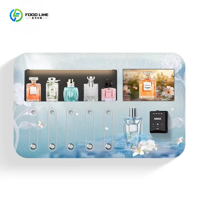 Perfume Vending Machine Wall Mounted Touch Screen Cashless Automatic Fragrance Spray for Hotel Lobby Customized