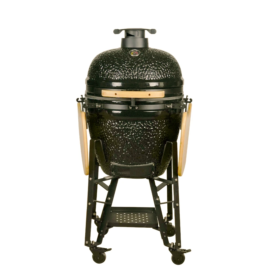 

Auplex Asador De Carbon 21-дюймовый керамический Kamado Производитель Открытый уголь Зеленый Черный Гриль-барбекю/барбекю