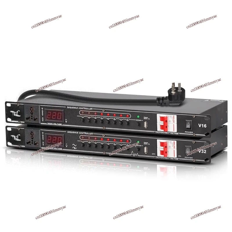 

TKL V16 Power Sequencer Manager 8-way Stage Audio Power Amplifier High Power Computer Central Control with Filter