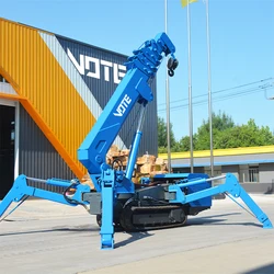 Spider Crane 1 3t 5t 12 8t Customizable Small Mobile Portable Folding 360 Degree Rotary For Narrow Space Crawler Crane