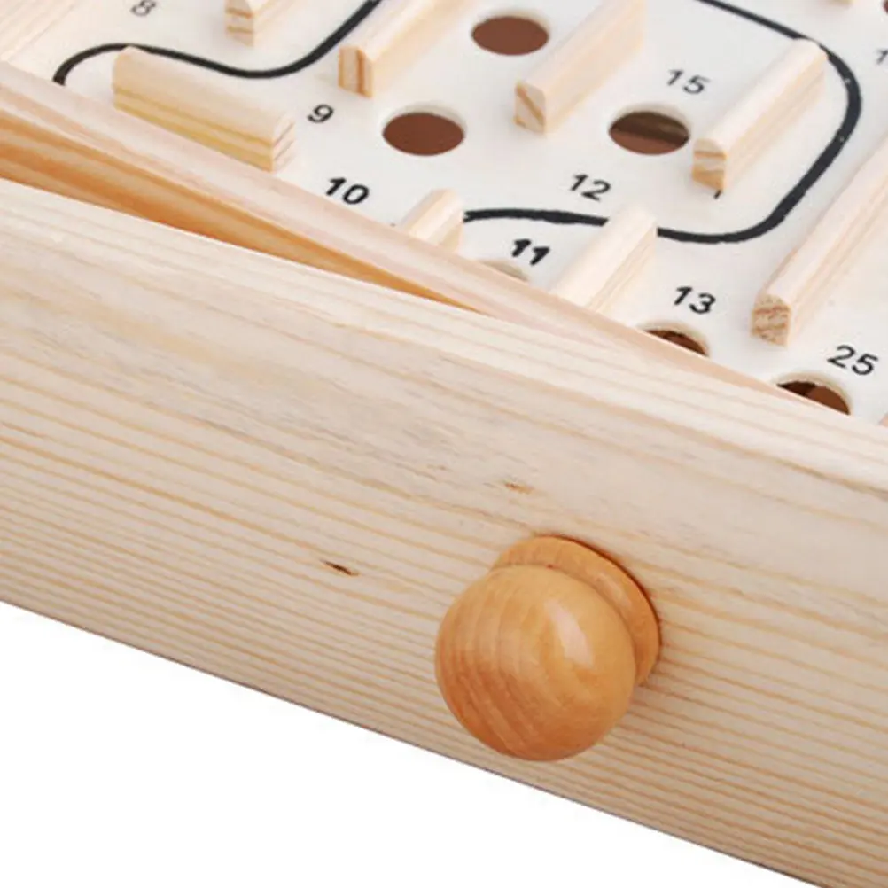 

Wooden Bead Maze Puzzle Balanced Educational Maze Game for Kids Boys Girls Enhances Pattern Recognition and Patience