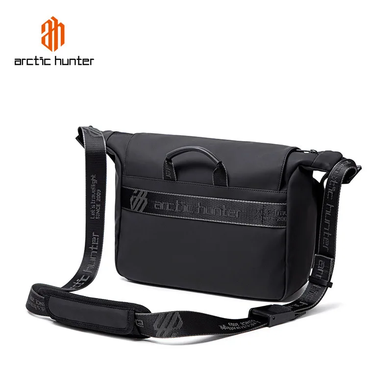 ARCTIC HUNTER Fashion Shoulder Bag Outdoor Sports Waterproof Shoulder Bag Fashion Casual Crossbody Bag Black New Men\'s Chest Bag