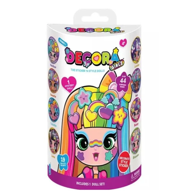 New Original Ecora Girls Sticker Store Set Fashion Dressup Dolls Accessories Girls Play House Toys Holiday Gifts for Children