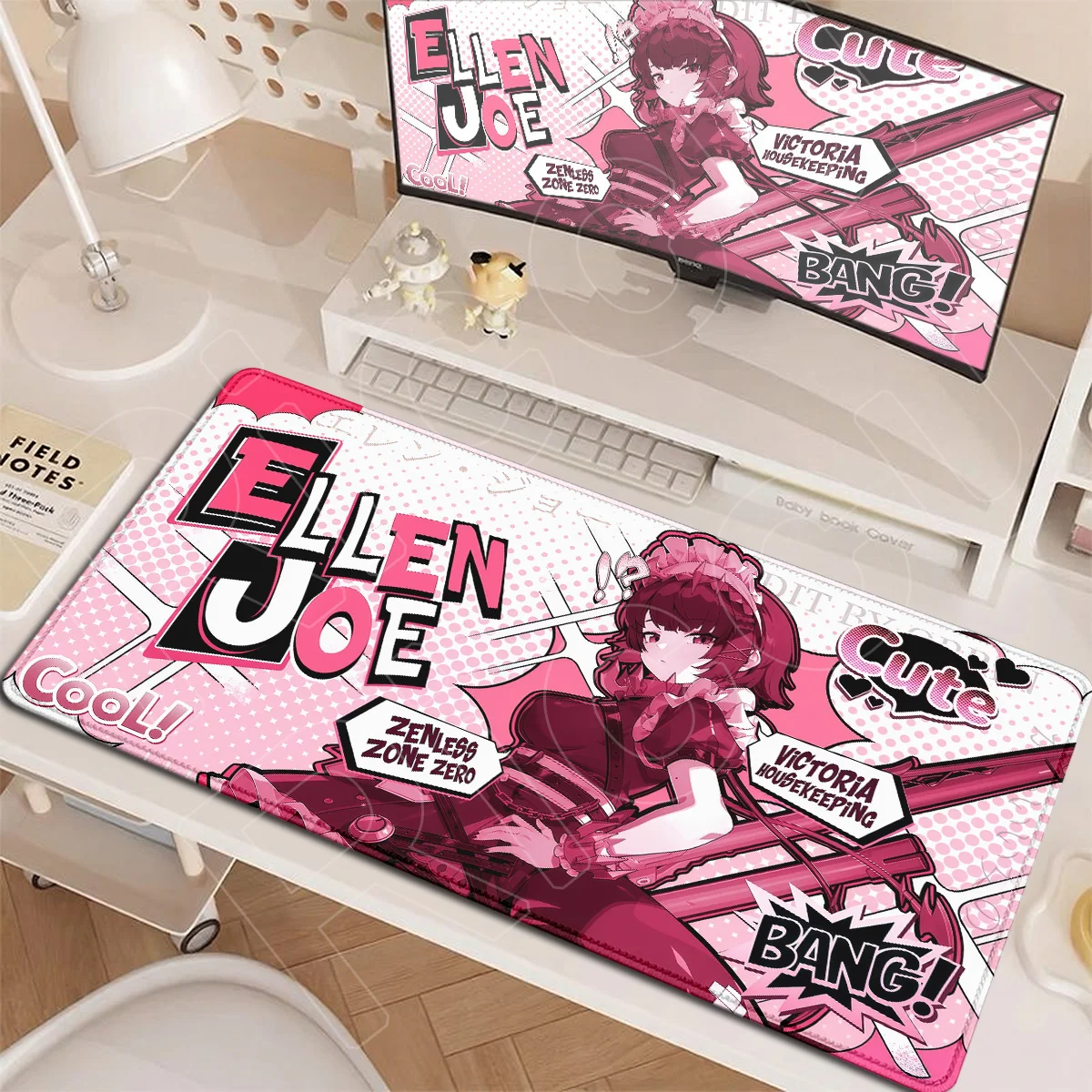 900x400mm Notebook Keyboard Mat Zenless Zone Zero Ellen Joe New Wallpaper Mousepad PC Accessories Washable PC Gamer Speed Carpet