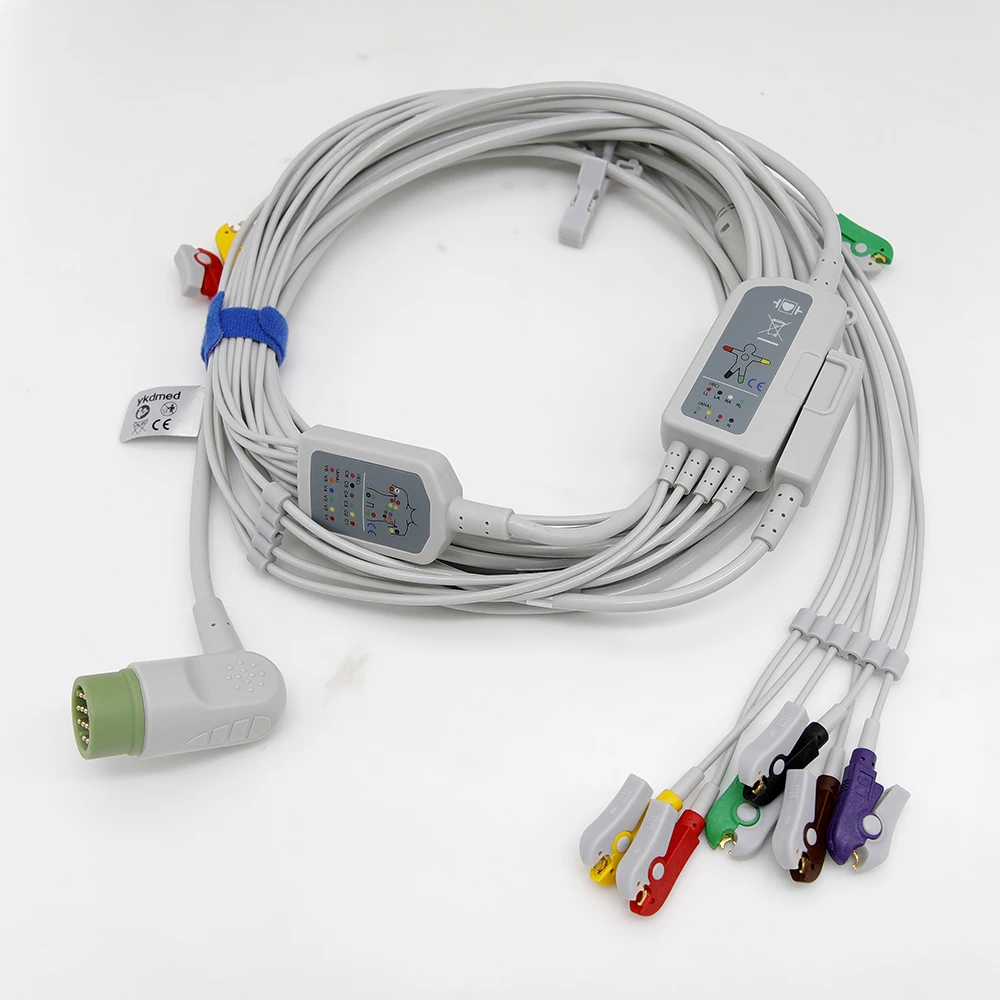 

MDL 12Pin plug electrocardiograph integrated detachable 10-lead IEC clip