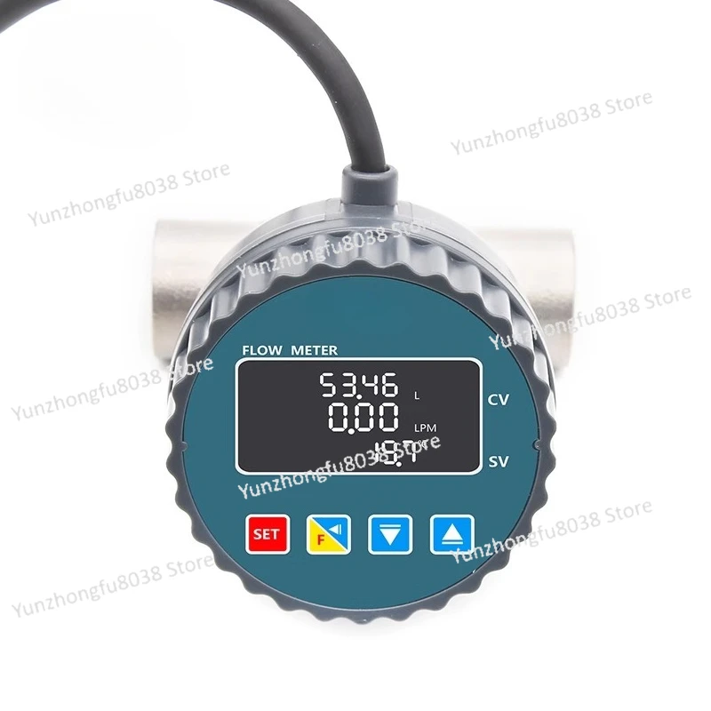 

Digital Flowmeter Sewage Pipe, Large Pipe Diameter Sensor Stainless Steel Valve Body Wear Resistance 485 Data Transmission