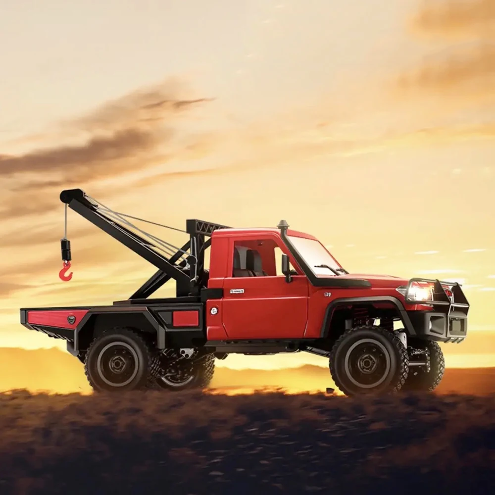 

MN82T RC Electric Rescue Vehicle 1/12 RC Climbing Vehicle 4WD 2.4G Remote Control Simulation Crane Model Remote Control Car Toys