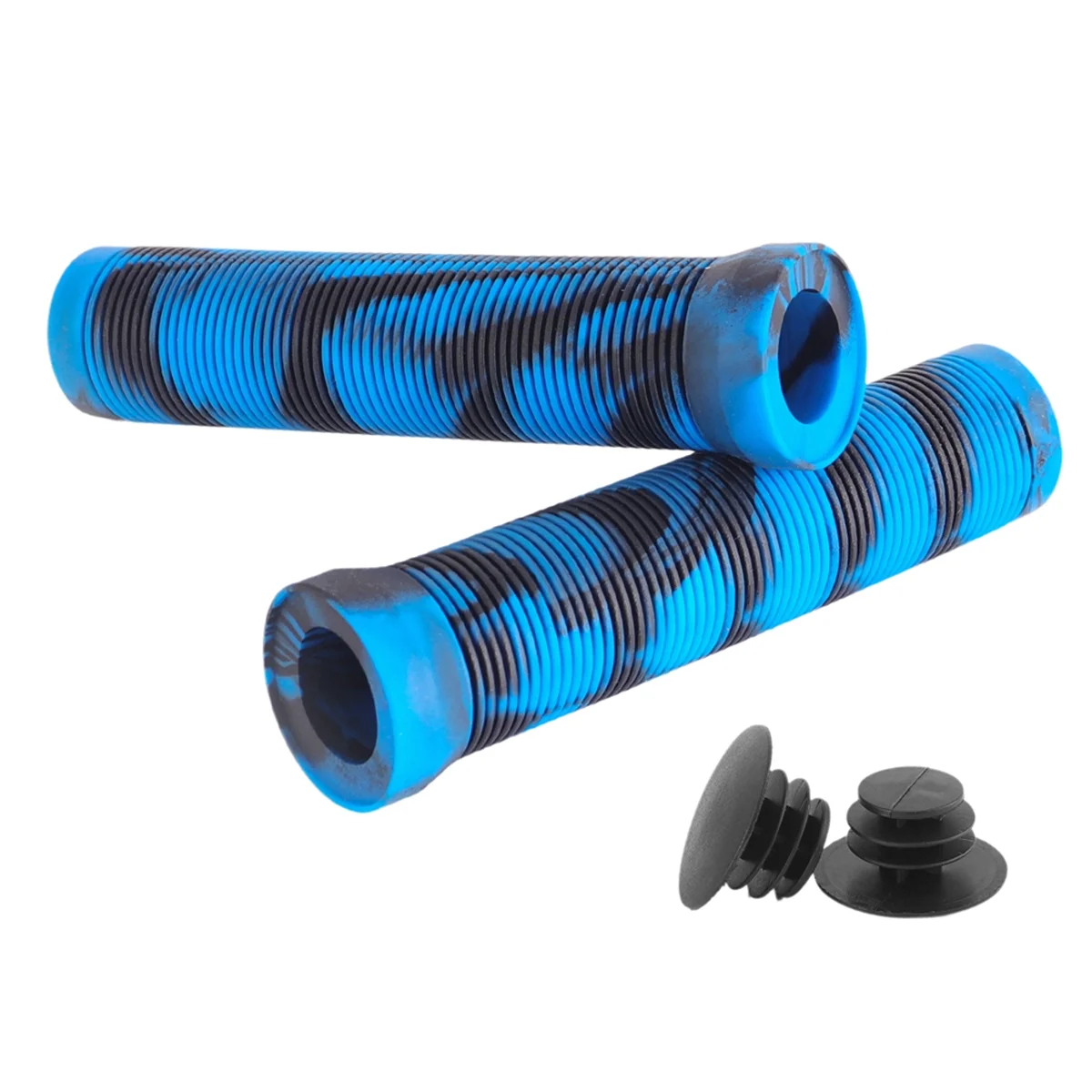 A71P 1 زوج دراجة المقود غطاء القبضات عدم الانزلاق المطاط المقود غطاء ل 22.2 مللي متر المقود سكوتر كروزر الطريق الحضرية ، أ