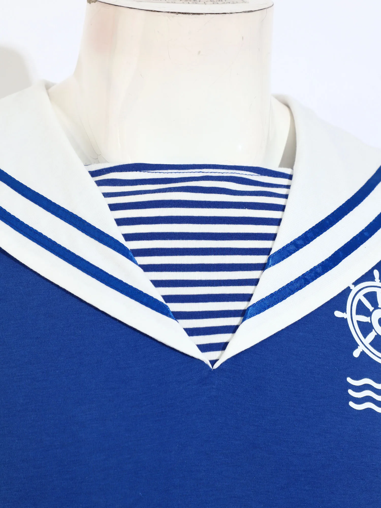 

Men Navy Collar Rompers for Halloween Sailor Cosplay Costumes Short Sleeve Press Buttons Crotch Jumpsuit for Rave Party Clubwear