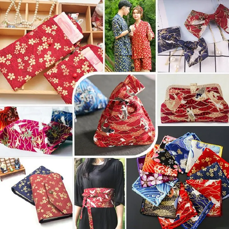 40Pcs/Set DIY Handmade Cloth Cotton Fabric Fabric Wrapping Cloth Quilting Fabric For Patchwork Sewing Craft Japanese Style