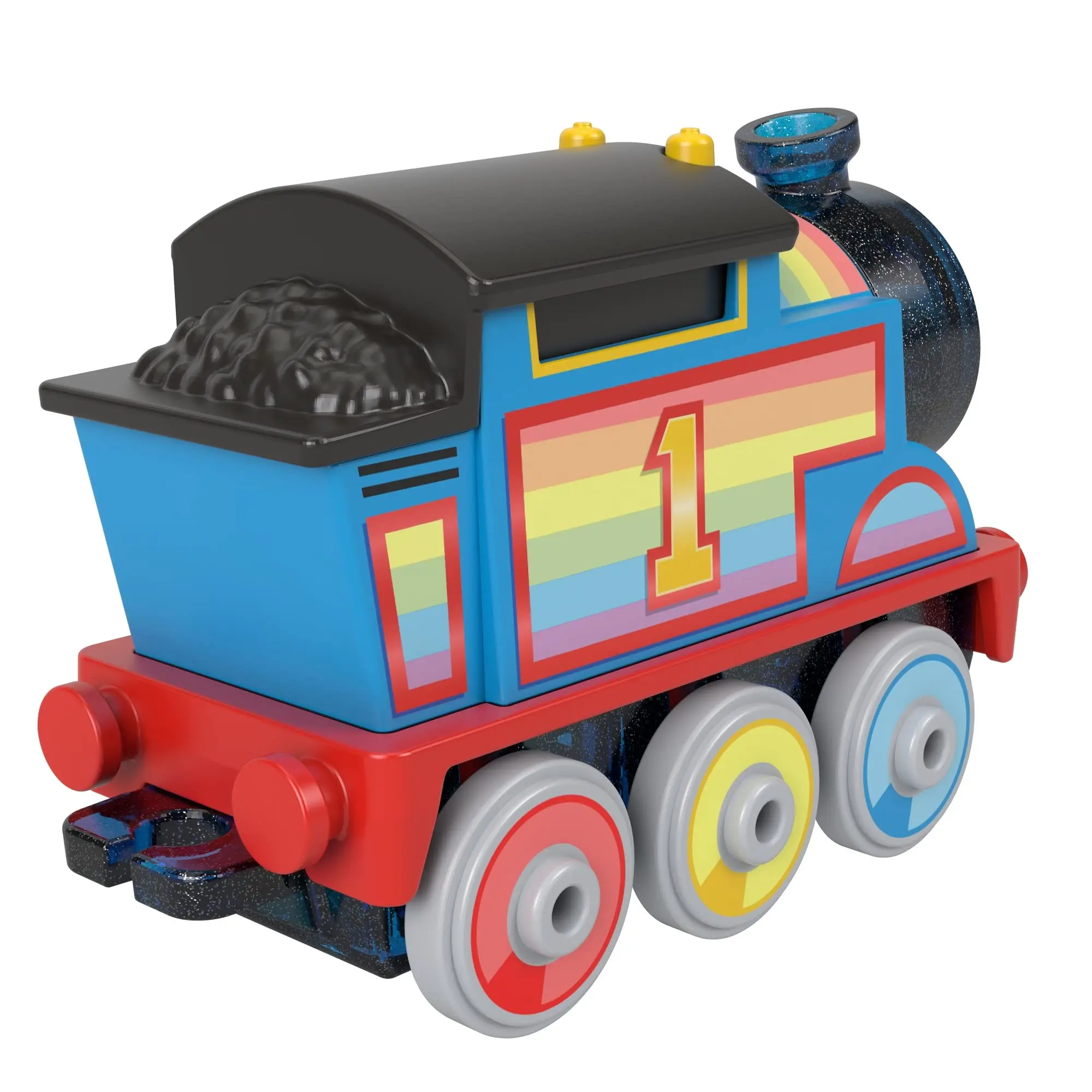 Thomas and Friends-Tren de juguete de motor de Metal fundido a presión, modelo de figura de celebración de arcoíris, Sodor Adventures, regalo coleccionable para niños